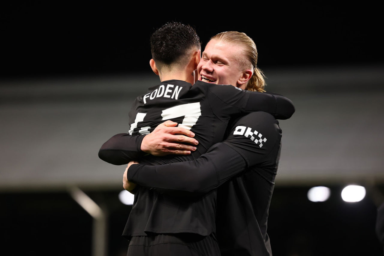 ارلینگ هالند و فیل فودن در منچسترسیتی