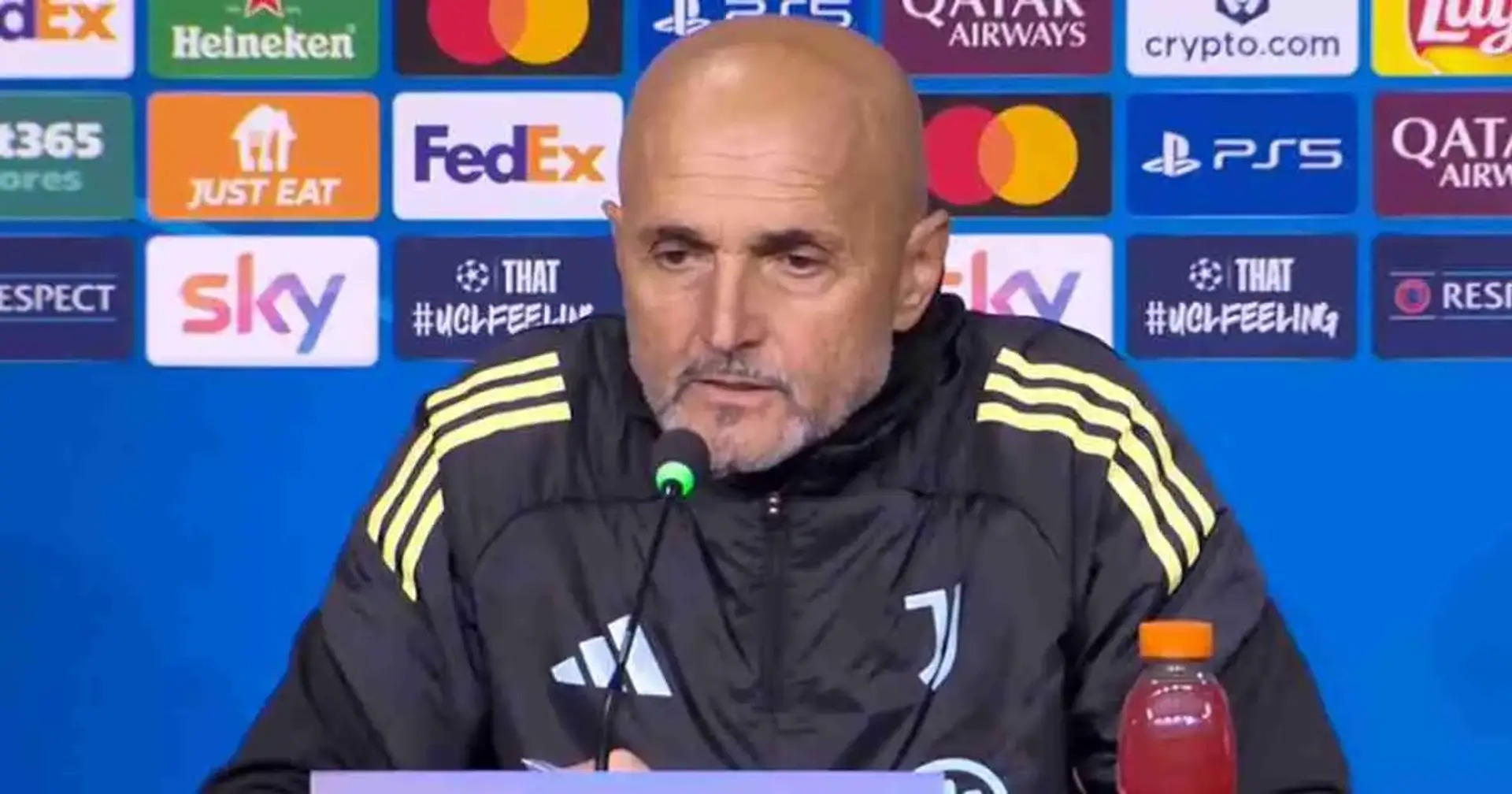 لوچانو اسپالتی در کنفرانس مطبوعاتی سرمربی یوونتوس