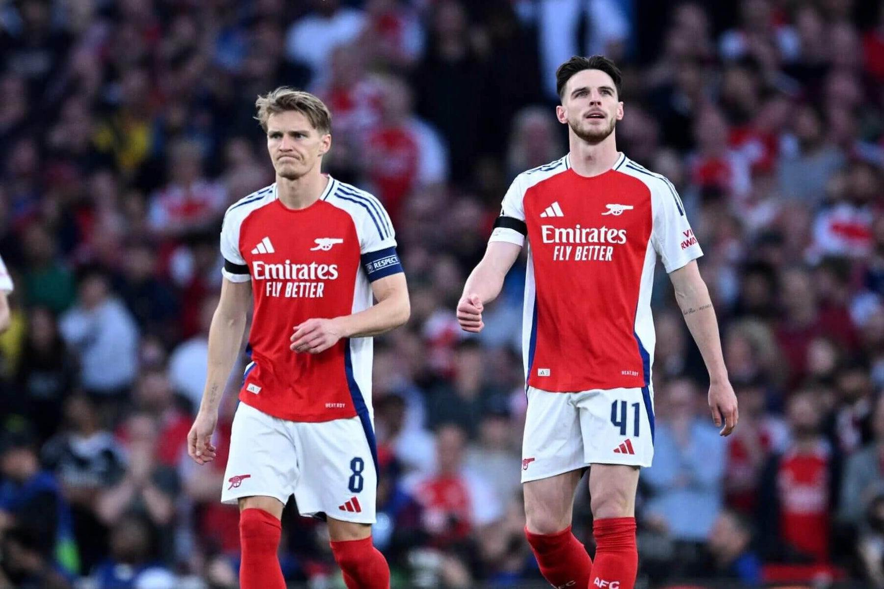 دکلان رایس و مارتین اودگارد در آرسنال