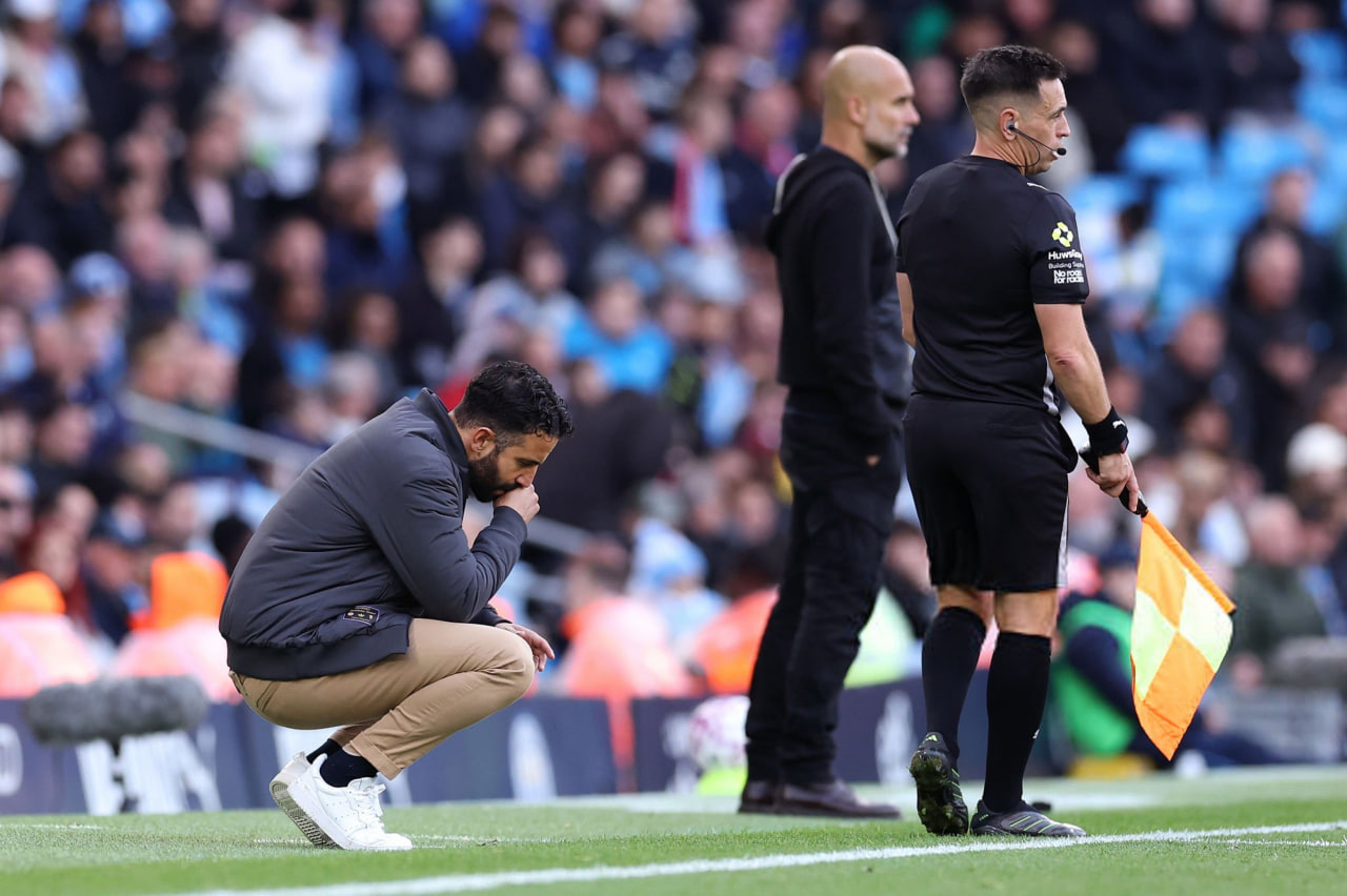 روبن آموریم و پپ گواردیولا در دربی منچستر فصل 26-2025