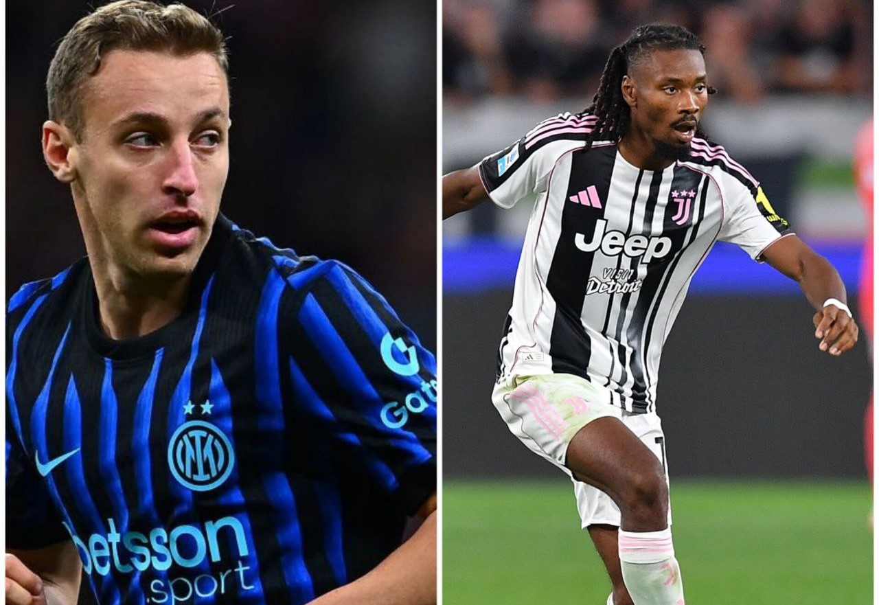 کفرن تورام و داویده فراتزی هافبک‌های یوونتوس و اینتر