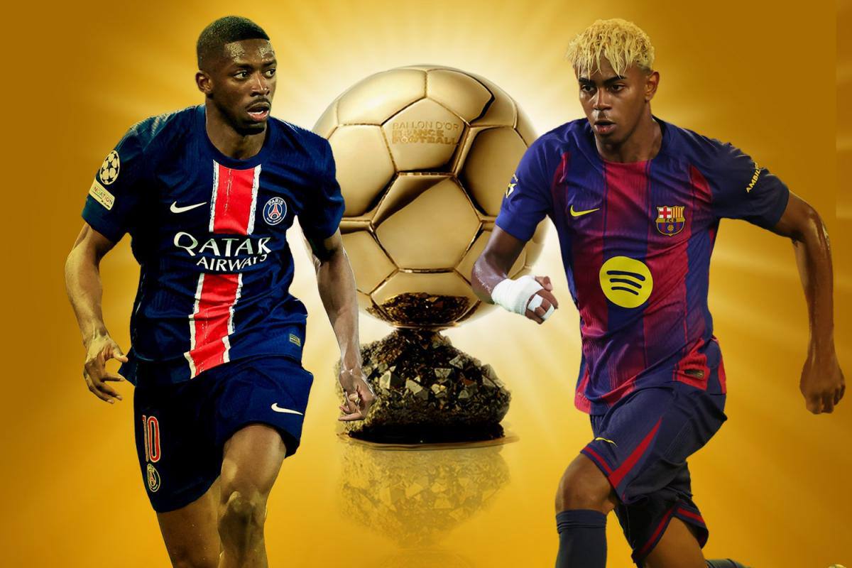 لامین یامال و عثمان دمبله - توپ طلا ۲۰۲۵