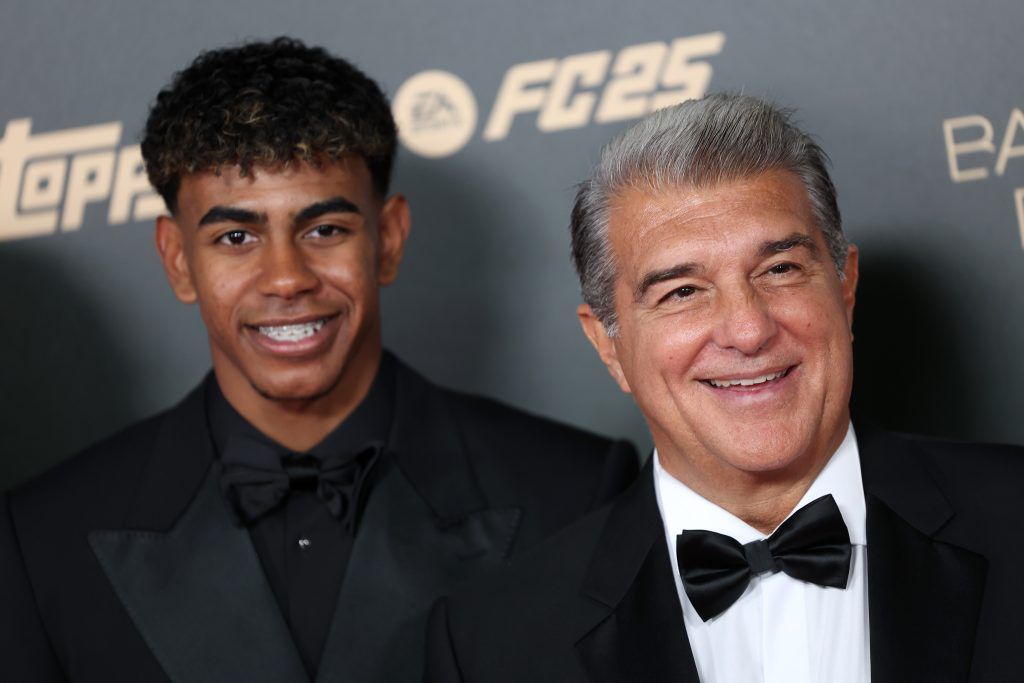 خوان لاپورتا - لامین یامال - مراسم توپ طلای ۲۰۲۴