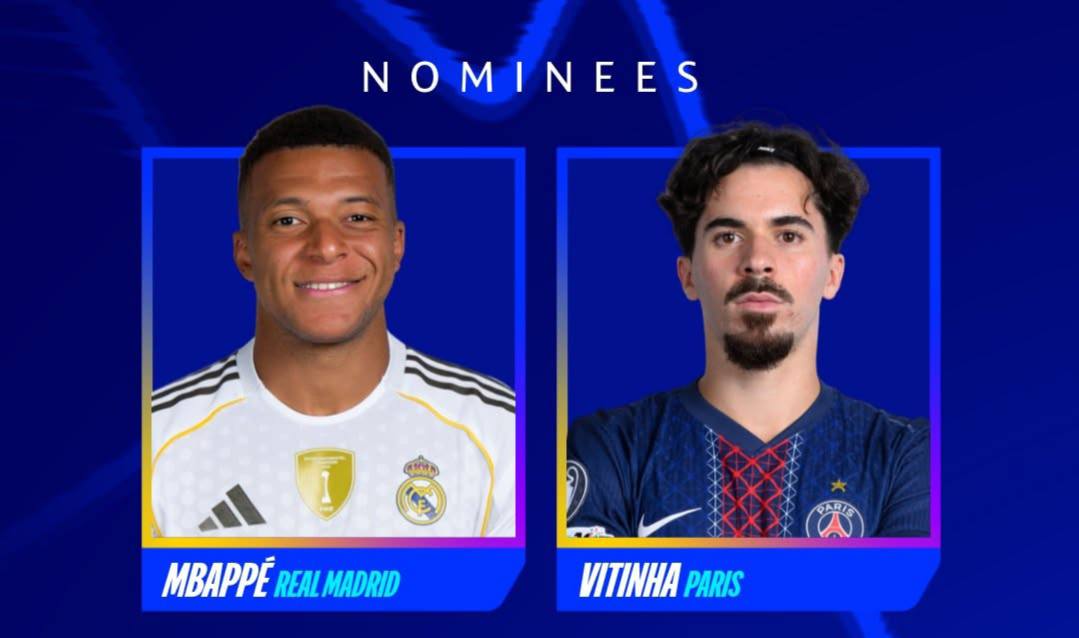 ویتینیا - کیلیان امباپه - بهترین بازیکن هفته پنجم لیگ قهرمانان اروپا ۲۶-۲۰۲۵