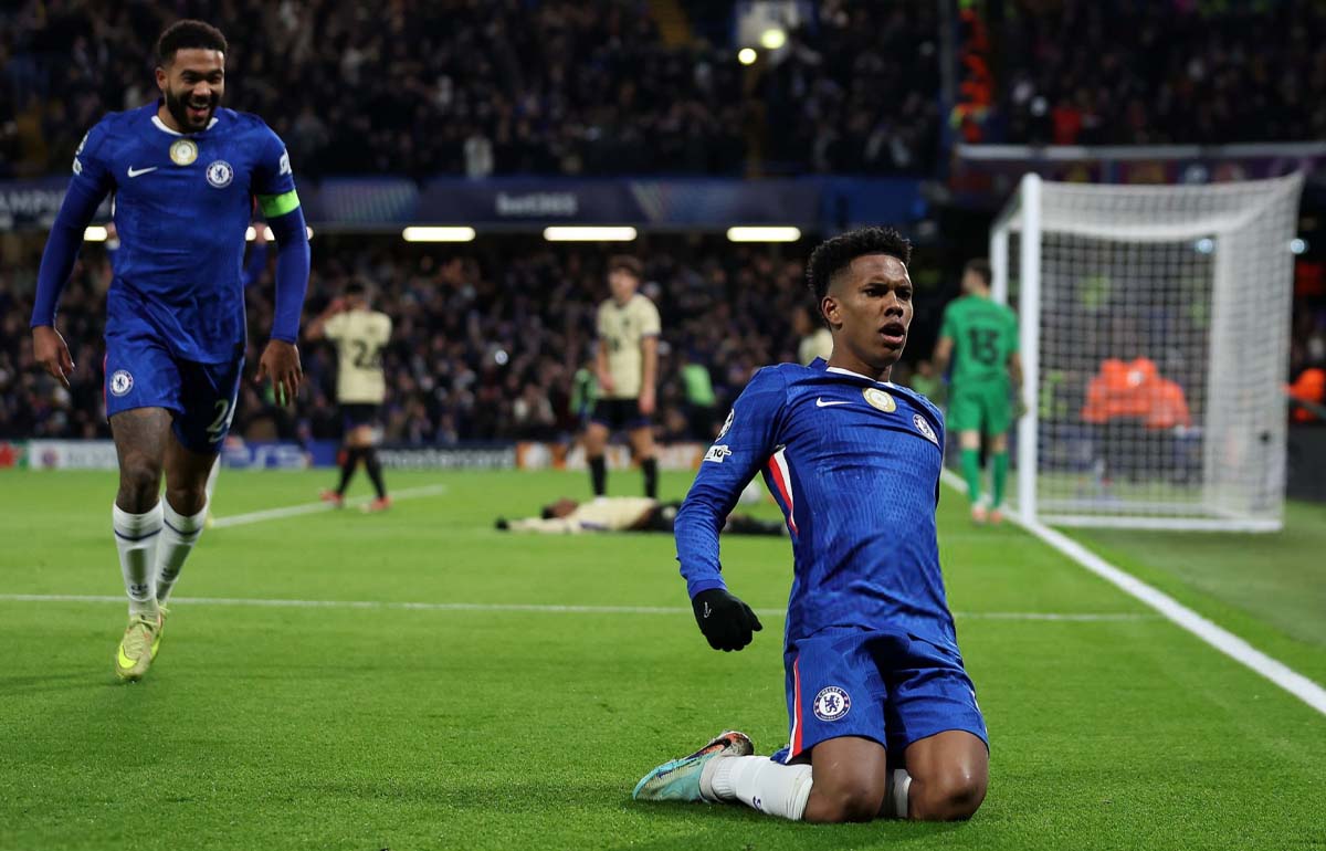 پیروزی چلسی مقابل بارسلونا - خوشحالی پس از گل استوائو - لیگ قهرمانان اروپا فصل 26-2025 - استمفورد بریج