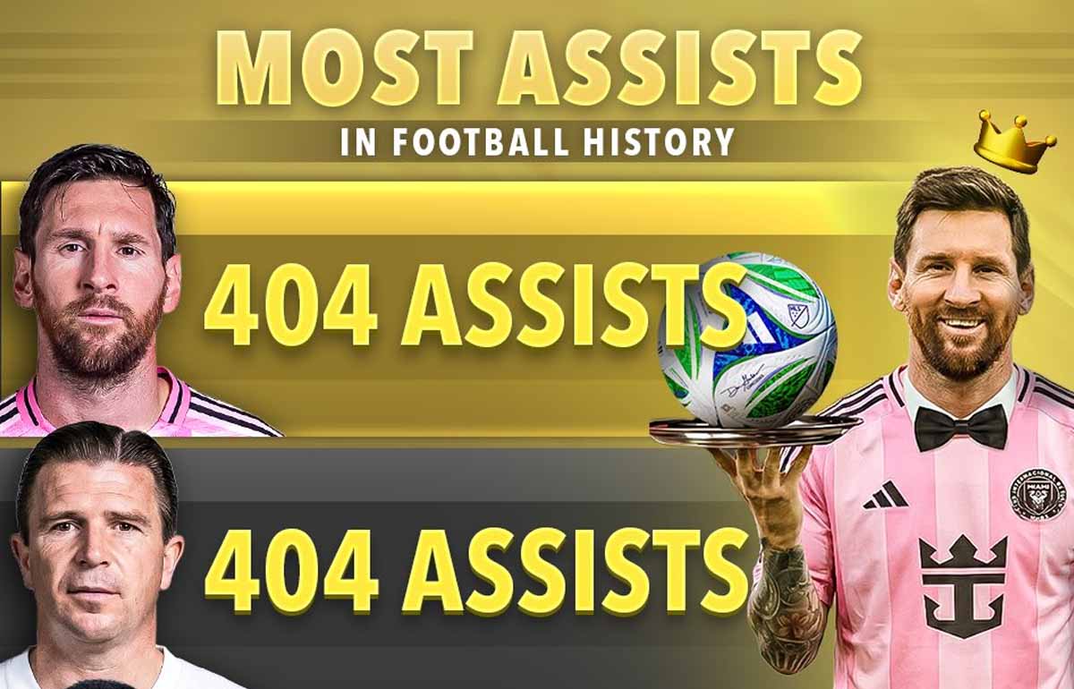 بیشترین پاس گل را در تاریخ فوتبال - لیونل مسی 