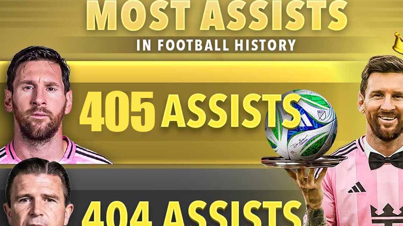 بیشترین پاس گل در تاریخ فوتبال - لیونل مسی 