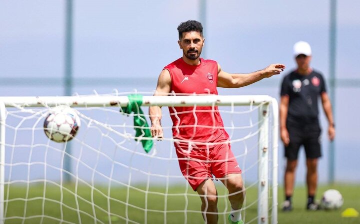 امید عالیشاه- تمرین پرسپولیس