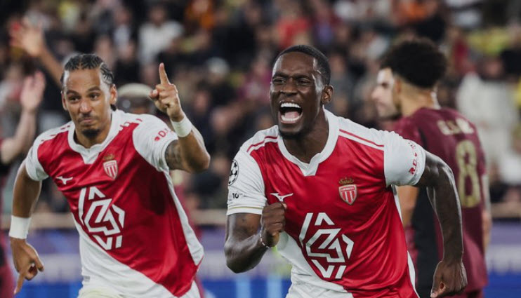 گلزنی بالوگون در بازی موناکو - گالاتاسارای در لیگ قهرمانان اروپا