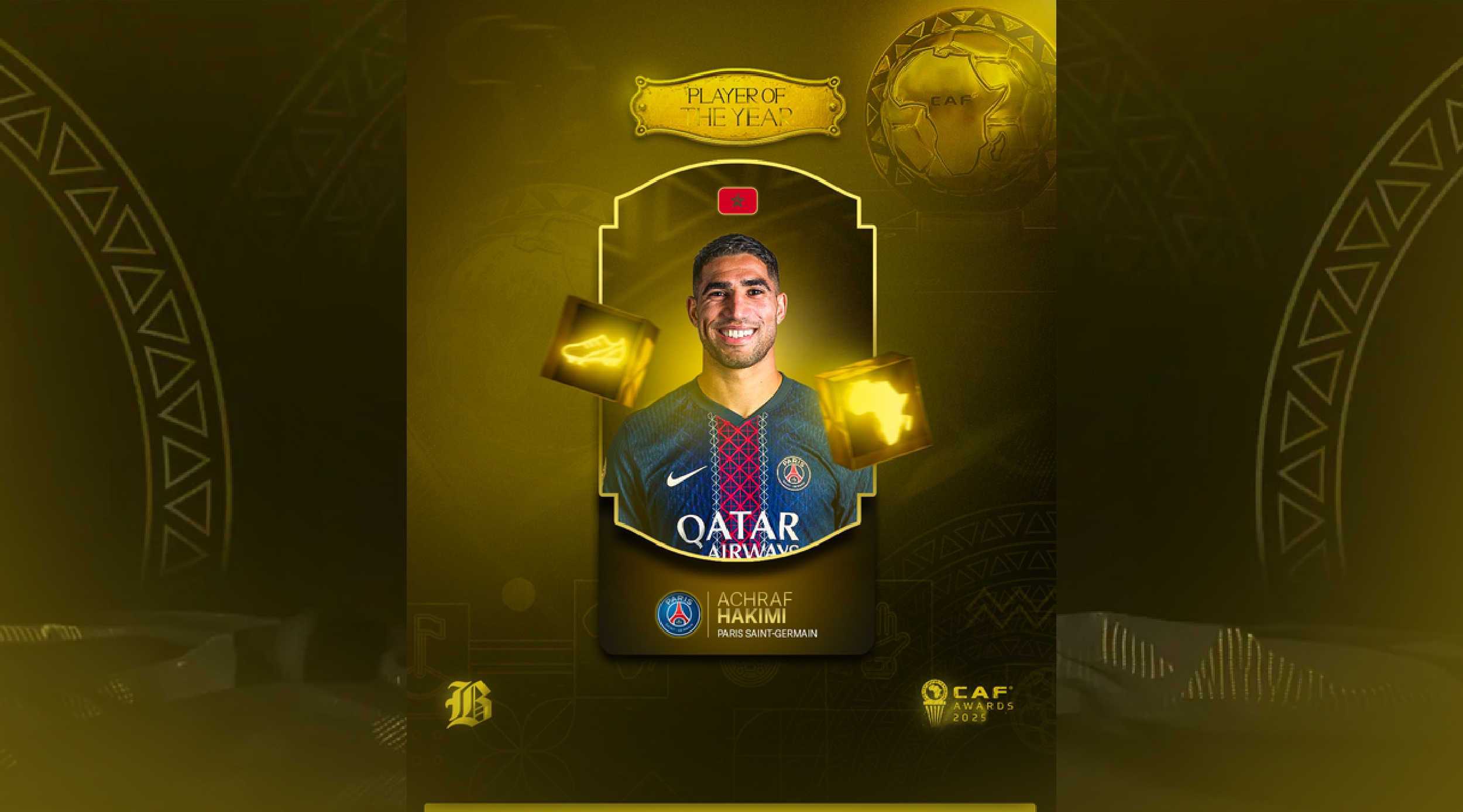 اشرف حکیمی - مدافع راست مراکشی پاری سن ژرمن