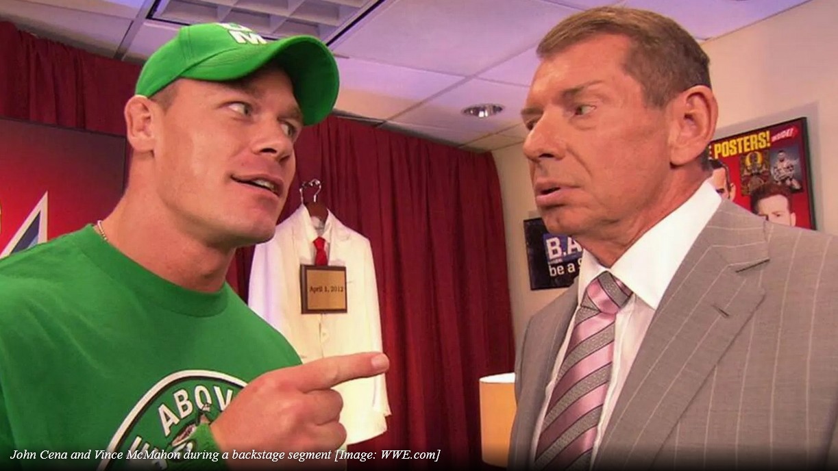 جان سینا و وینس مکمن، ستارگان کشتی کج WWE