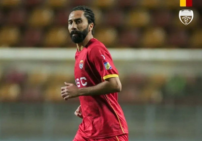 عکس از فرشید باقری هافبک سابق تیم فولاد خوزستان