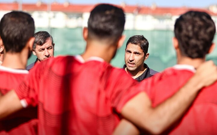 عکس از وحید هاشمیان سرمربی پرسپولیس