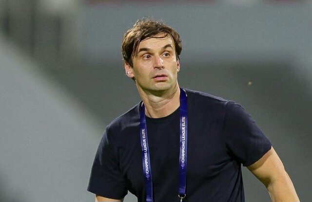 عکس از میلوش میلویویچ سرمربی کروات شارجه