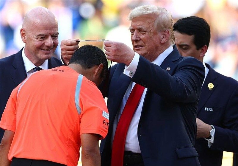 عکس از دونالد ترامپ و علیرضا فغانی در فینال جام جهانی باشگاه‌ها