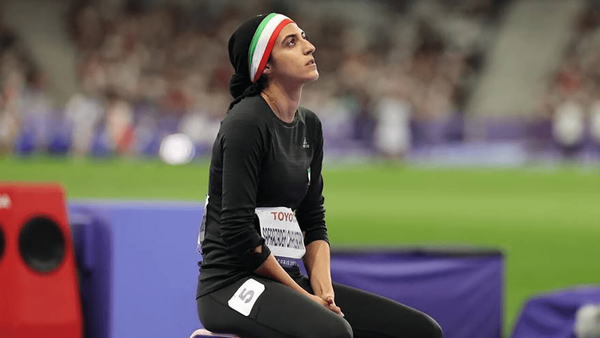 عکس از هاجر صفرزاده دوومیدانی کار ایران در پارالمپیک 