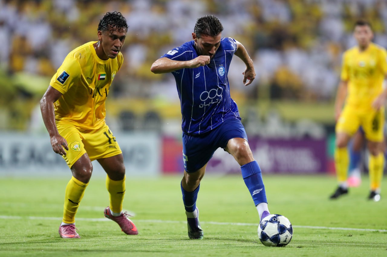 عکس از بازی الوصل و استقلال در لیگ قهرمانان آسیای ۲
