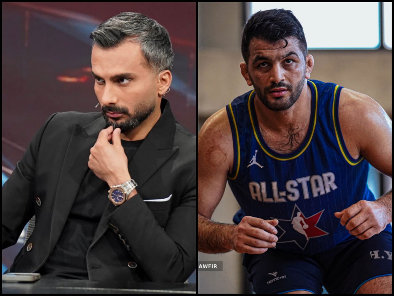 عکس از حسن یزدانی و محمدحسین میثاقی فوتبال برتر