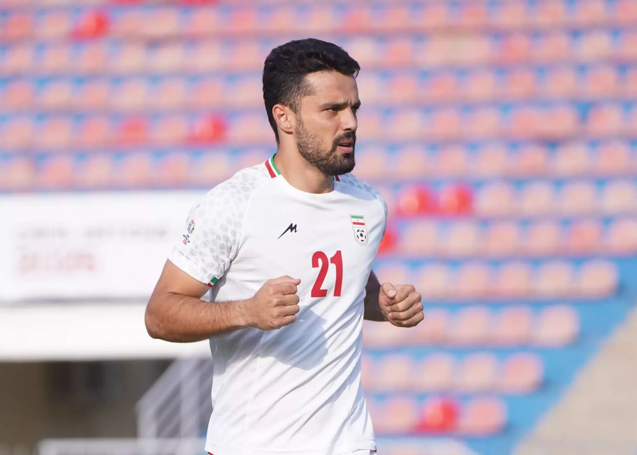 عکس از امید نورافکن بازیکن تیم ملی ایران در کافا ۲۰۲۵