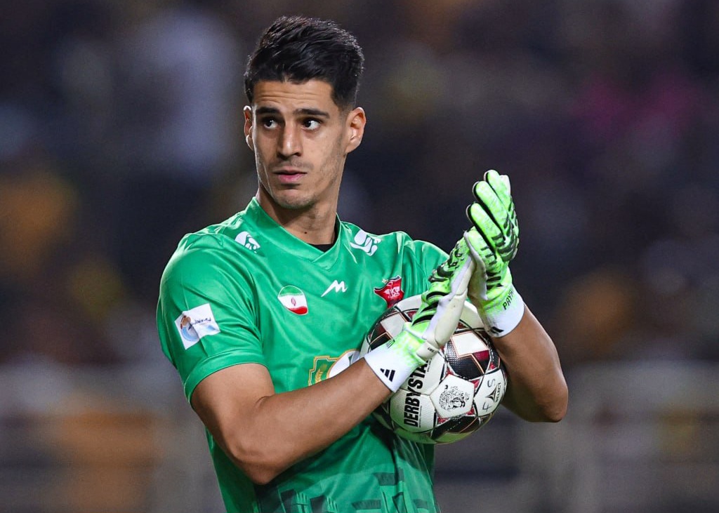 عکس از پیام نیازمند دروازه‌بان پرسپولیس ۱۴۰۴