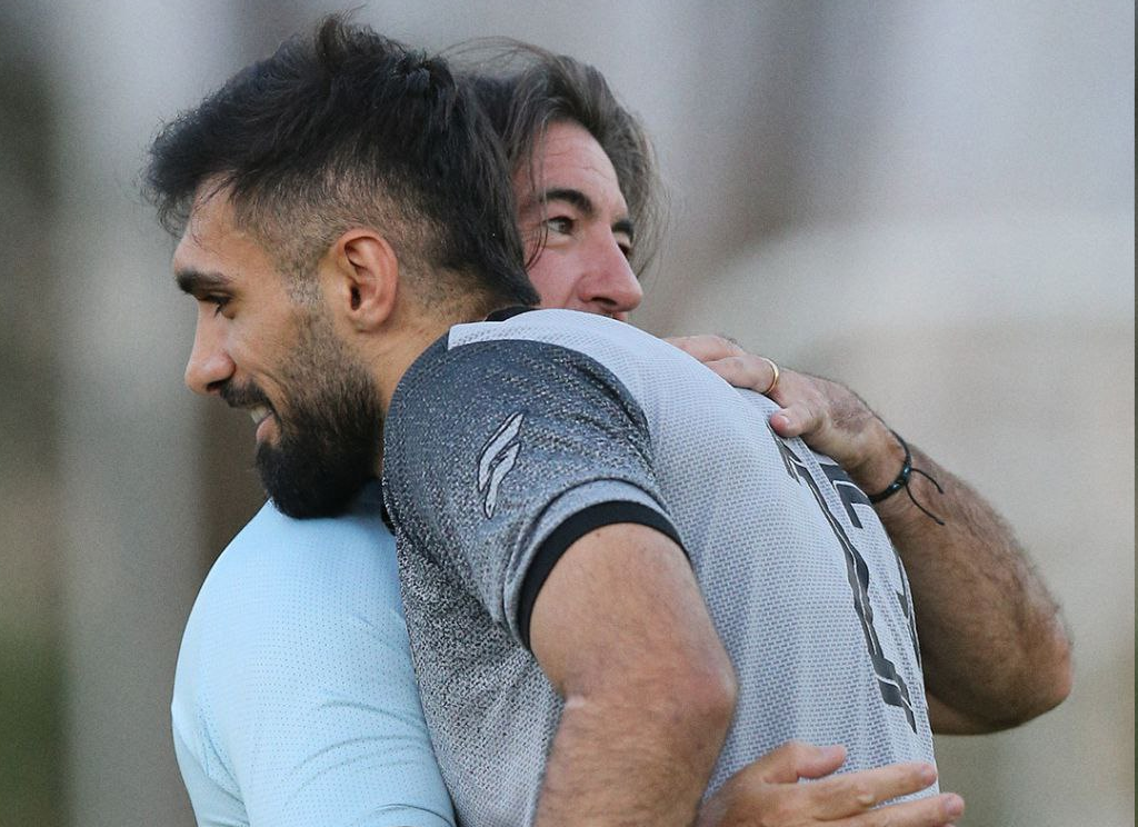 عکس از عارف آقاسی و ریکاردو ساپینتو در تمرینات استقلال