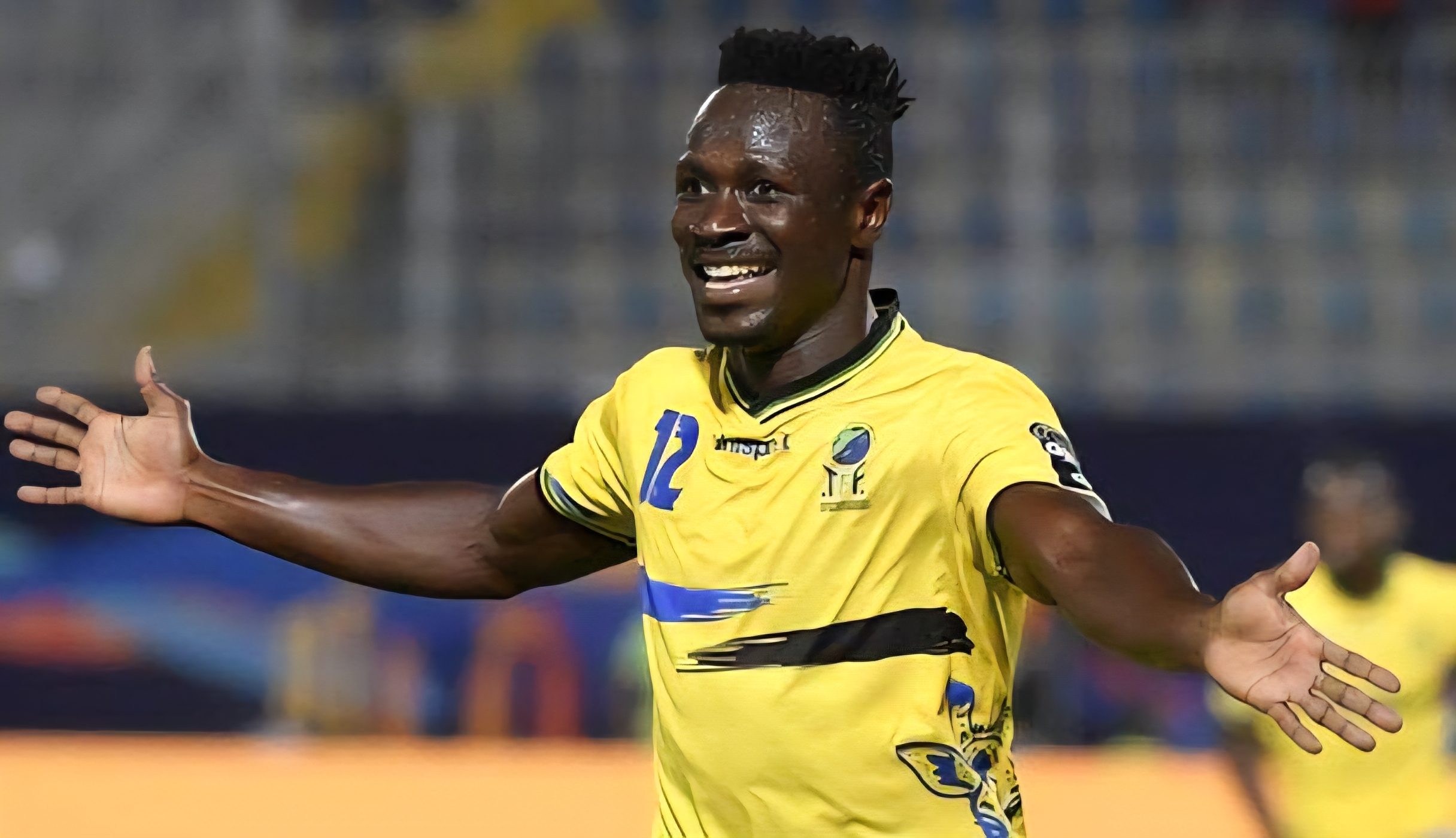 عکس از سایمون موسووا مهاجم ۳۲ ساله تیم ملی تانزانیا