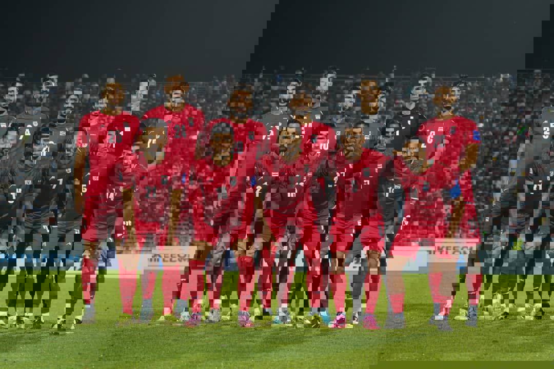 عکس از بازیکنان تیم ملی ایران در بازی مقابل تاجیکستان 