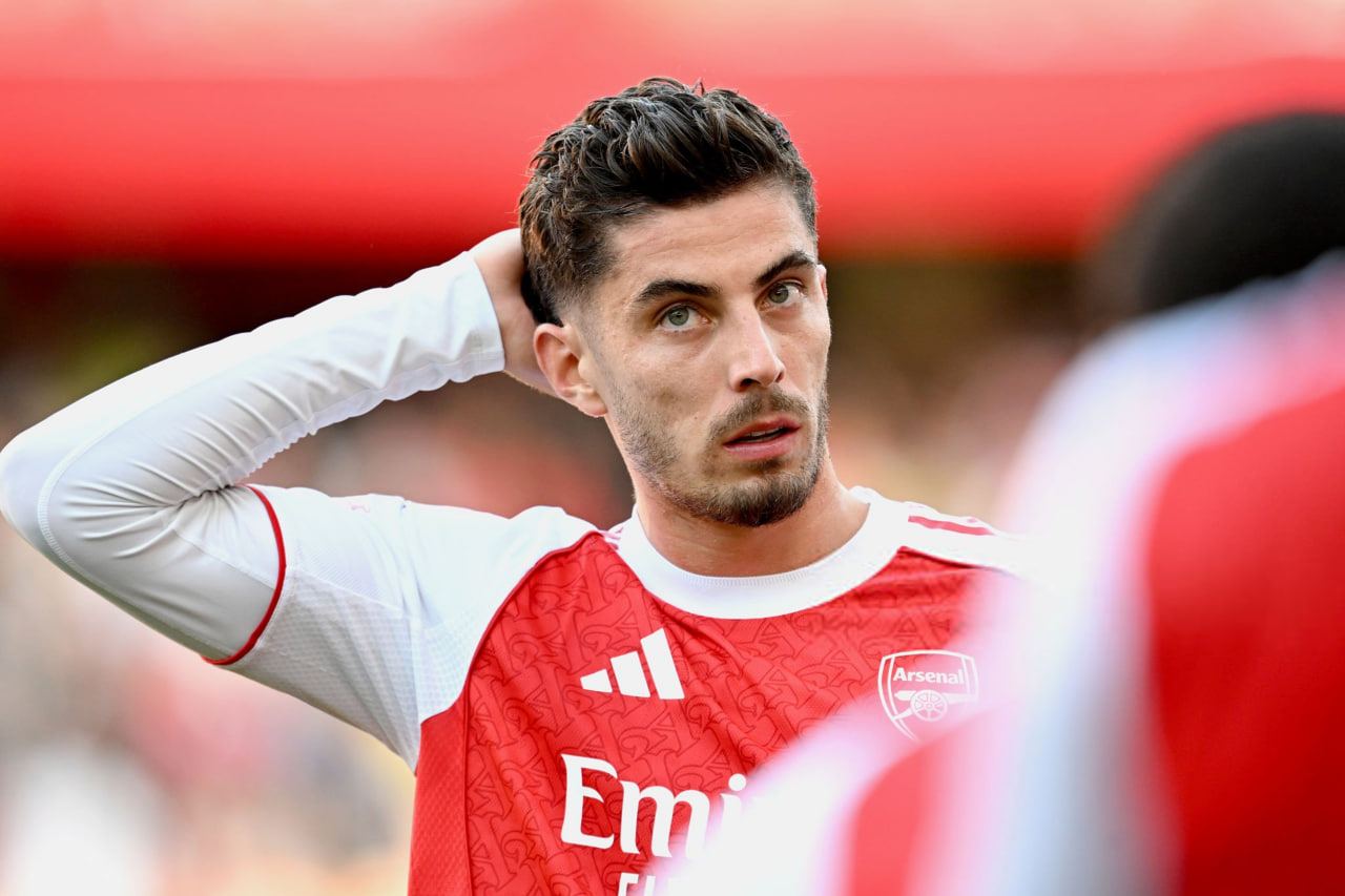 مهاجم آلمانی آرسنال، کای هاورتس برابر منچستریونایتد 