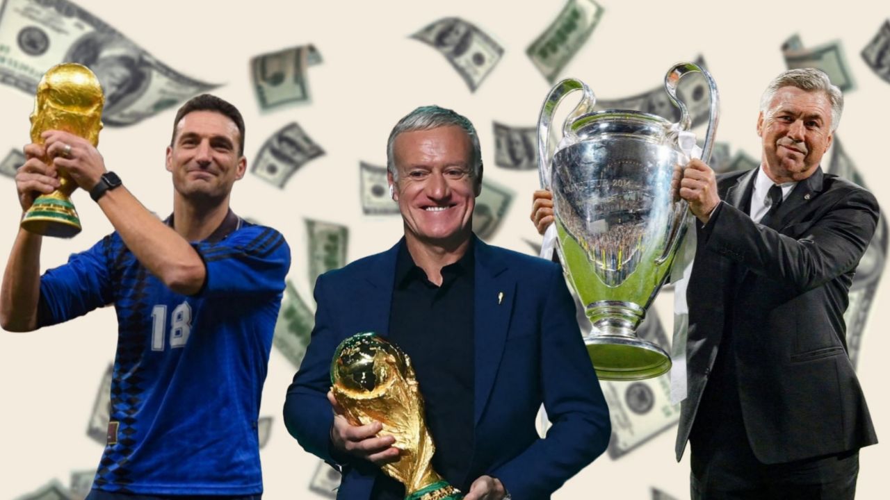 کارلو آنچلوتی، سرمربی برزیل - دیدیه دشان، سرمربی فرانسه - لیونل اسکالونی، سرمربی آرژانتین