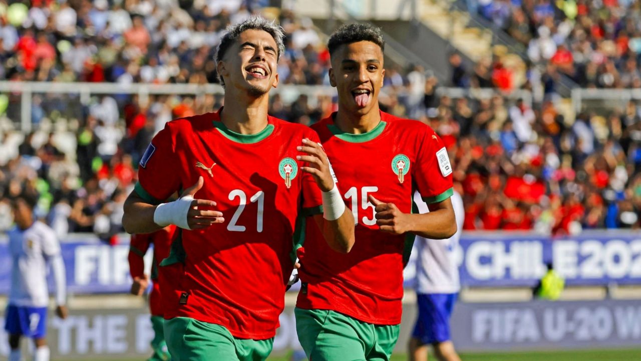 خوشحالی یاسر زبیری پس از گلزنی برابر فرانسه در جام جهانی زیر ۲۰ سال