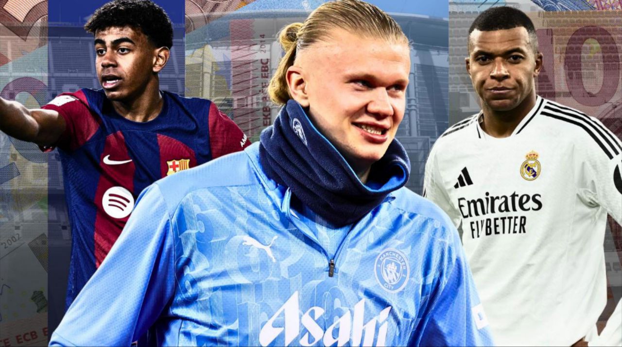 کیلیان امباپه، مهاجم رئال مادرید - لامین یامال، مهاجم بارسلونا - ارلینگ هالند، مهاجم منچسترسیتی 