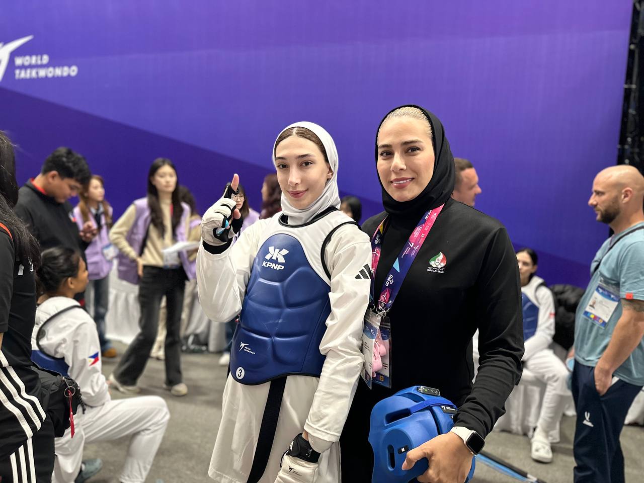 مبینا نعمت زاده-مهروز ساعی-تکواندو