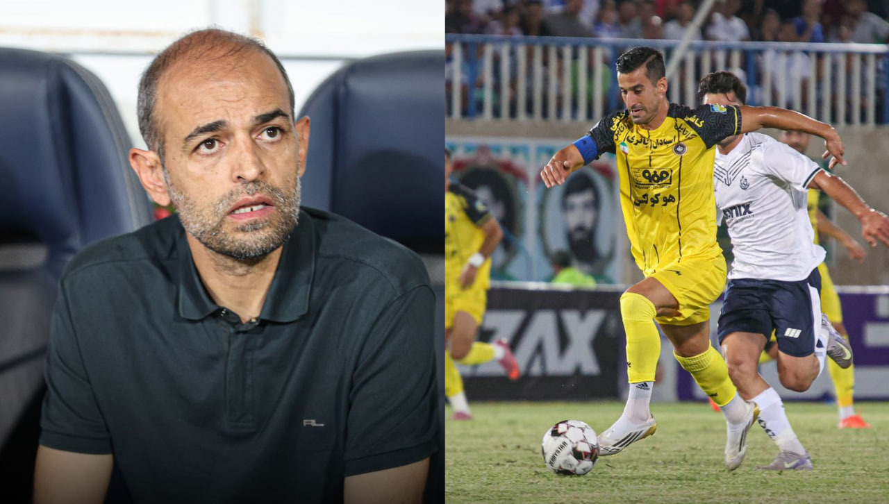 محرم نویدکیا سرمربی سپاهان اصفهان - احسان حاج صفی کاپیتان سپاهان - بازی سپاهان و ملوان - لیگ برتر ایران