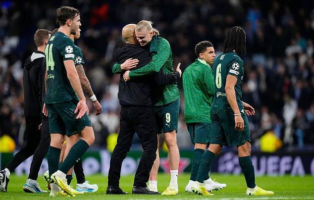 شادی بازیکنان منچسترسیتی