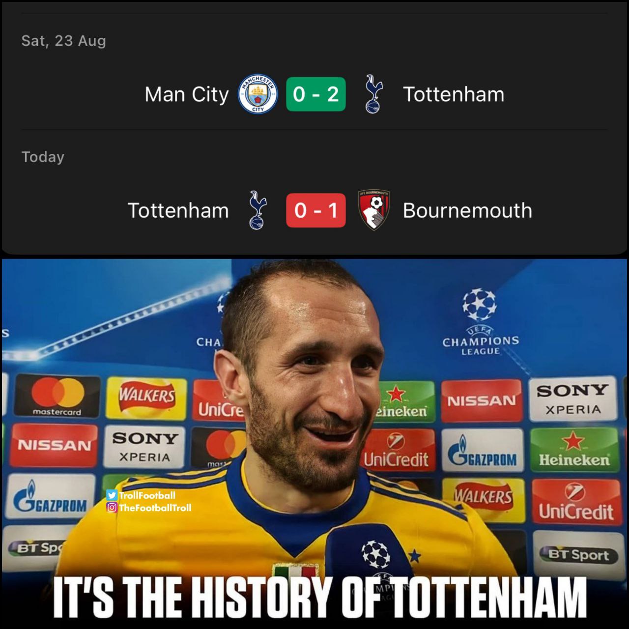 میم کیه لینی و تاتنهام