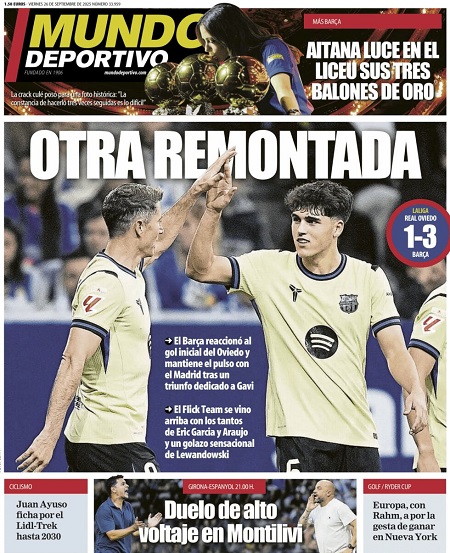 موندو دپورتیوو - 26 سپتامبر 2025