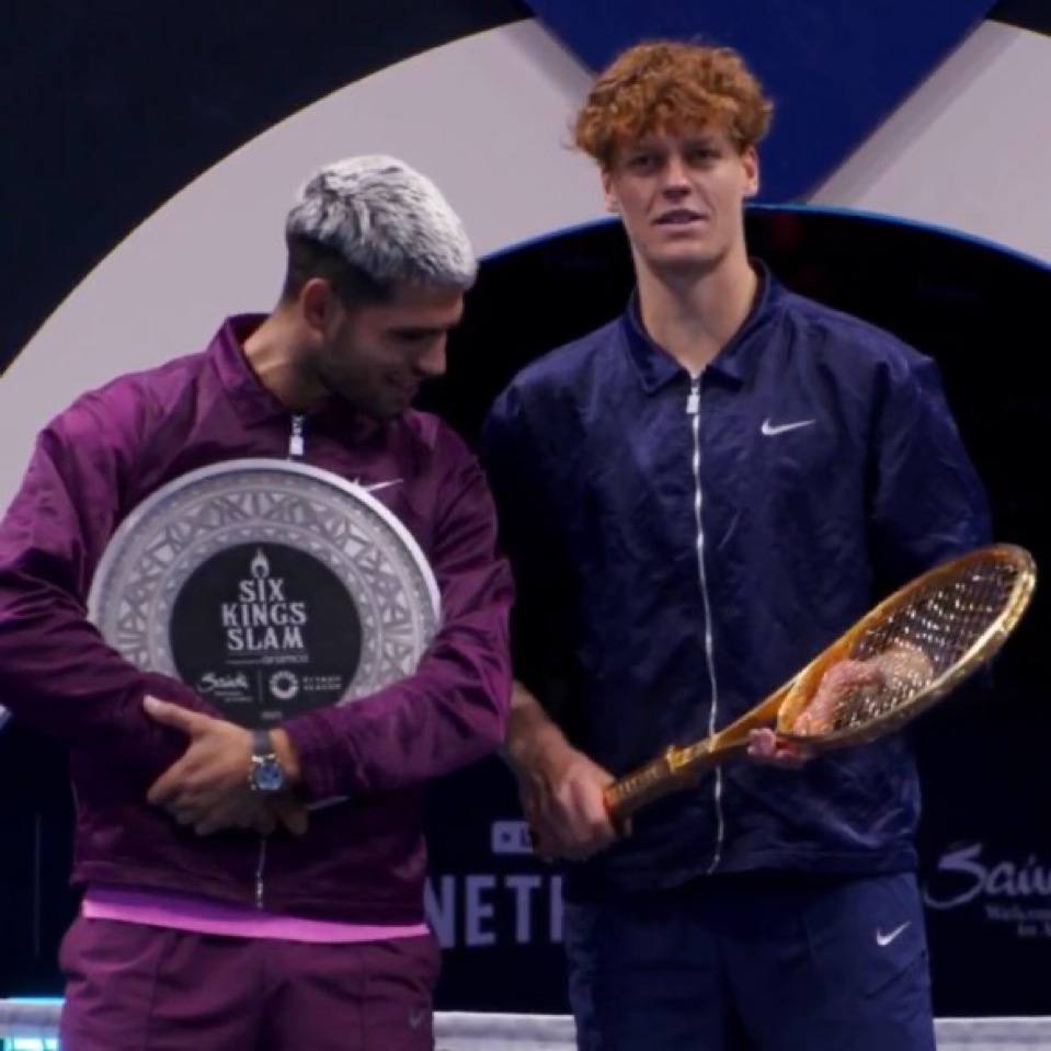 یانیک سینر و کارلوس آلکاراس