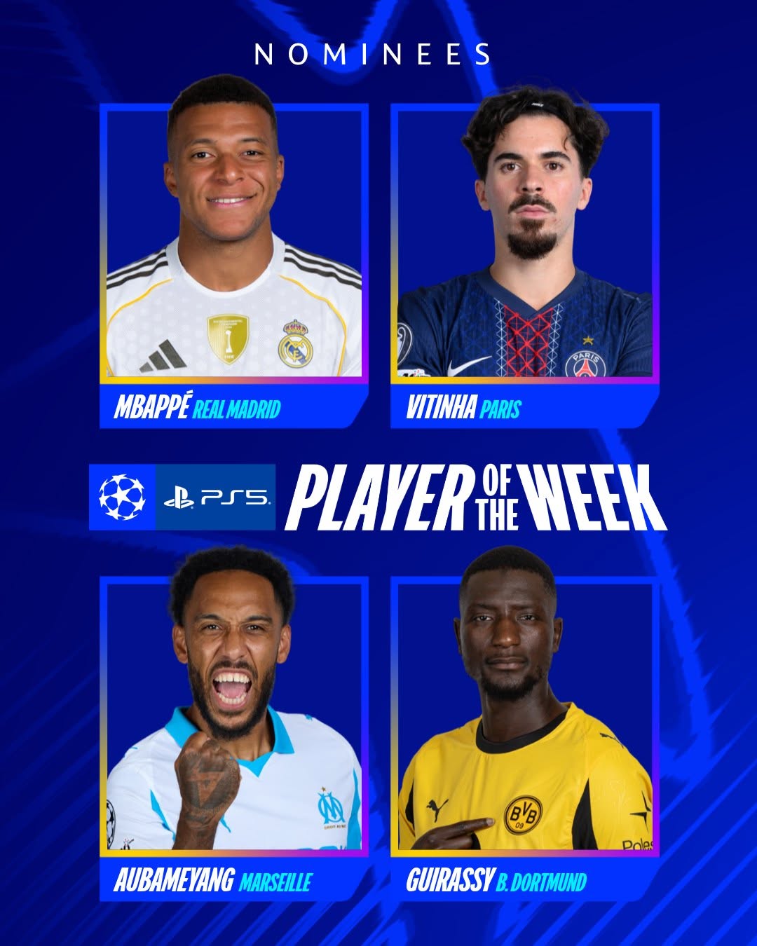 نامزدهای بهترین بازیکن هفته پنجم لیگ قهرمانان اروپا