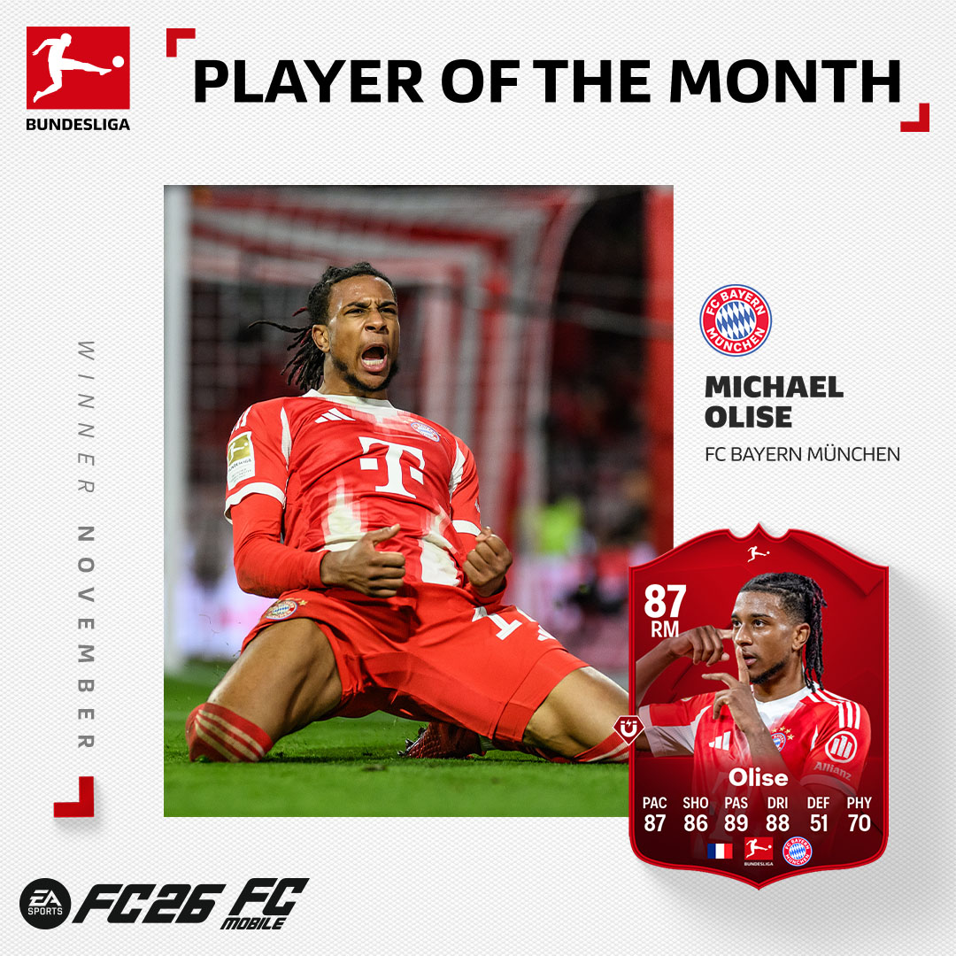 مایکل اولیسه - بهترین بازیکن ماه بوندسلیگا