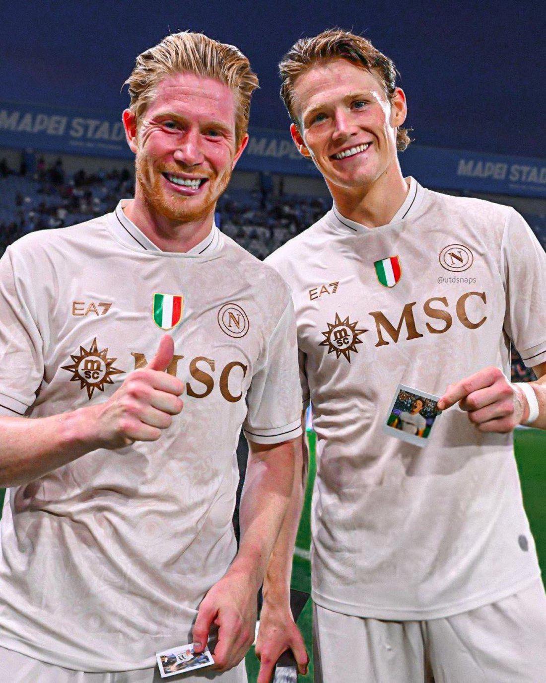 اسکات مک تومینای و کوین دی بروین در ناپولی