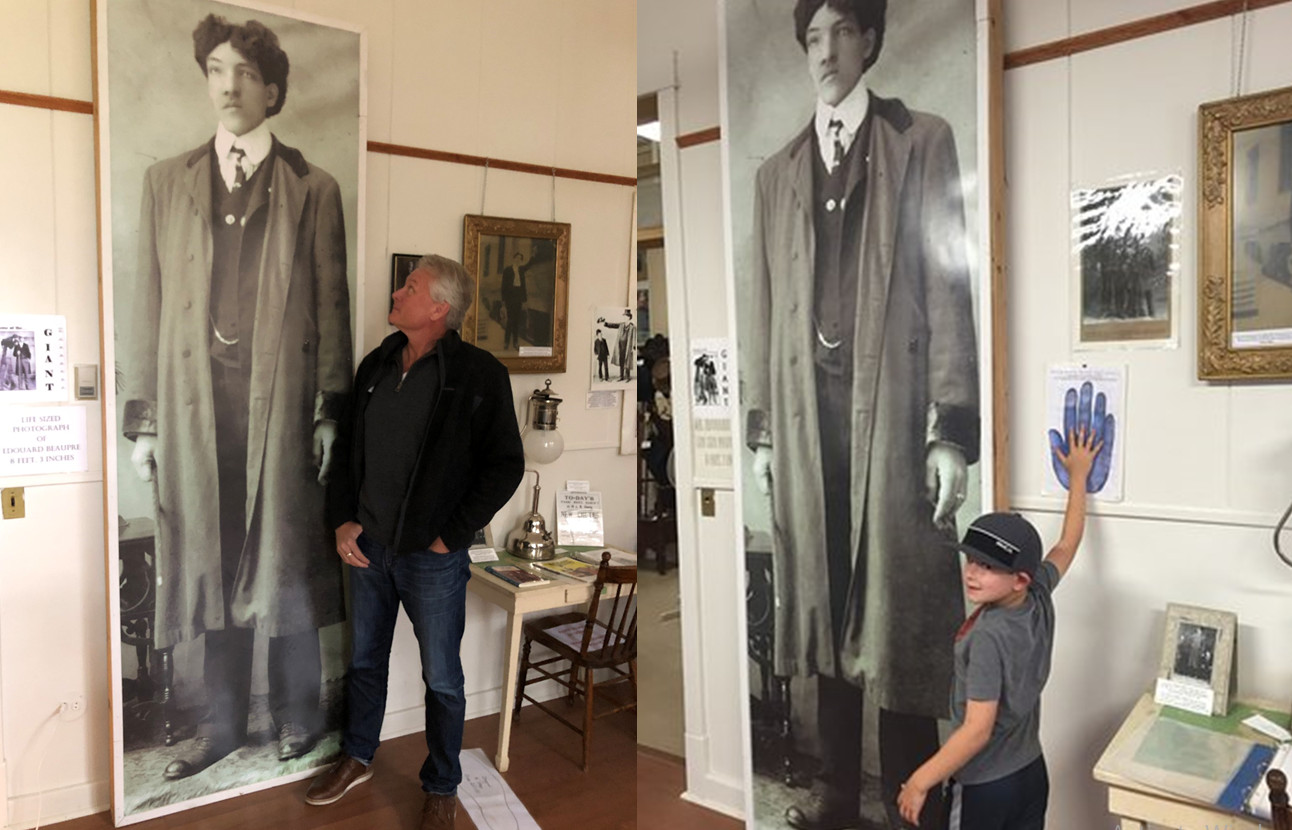 مقایسه قد گردشگران با ادوارد بوپره