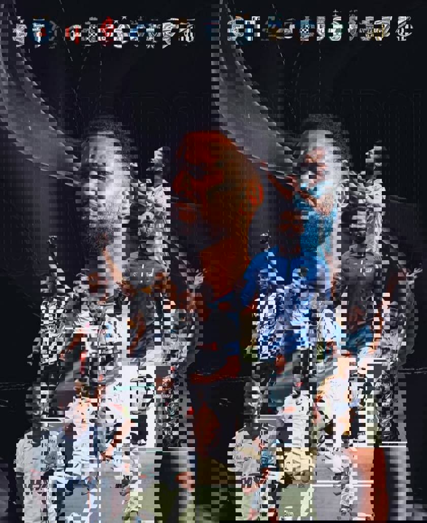 عکس از پوستر خداحافظی رابسون جانواریو از فوتبال