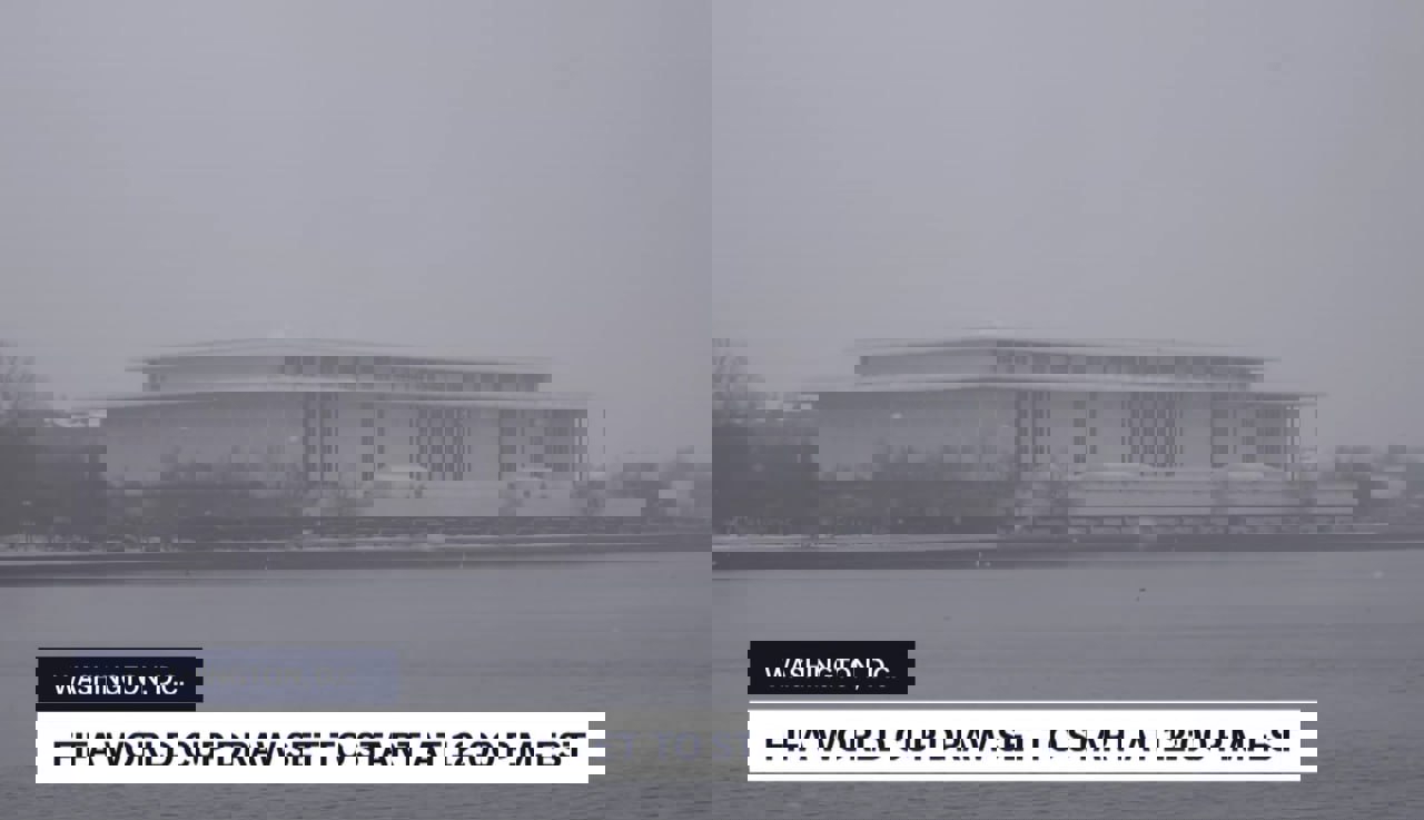 عکس از برف واشنگتن در قرعه‌کشی جام جهانی