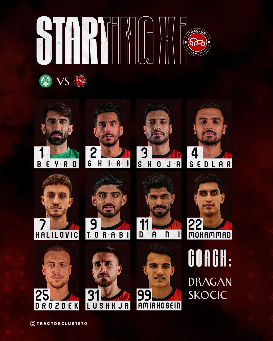 عکس از ترکیب تراکتور مقابل ذوب آهن