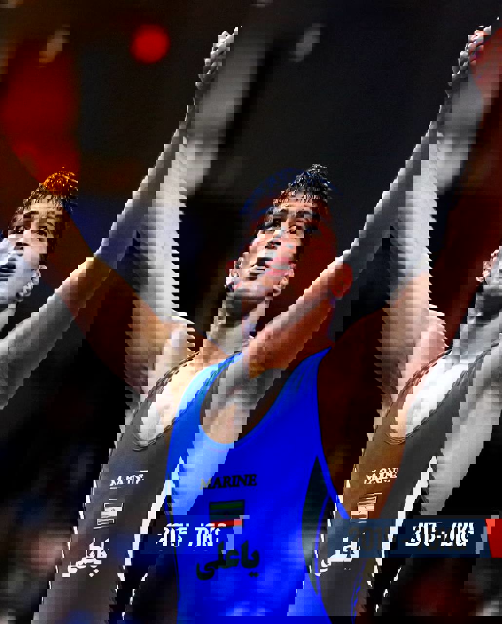 عکس از حسن یزدانی در وزن ۷۰ کیلوگرم