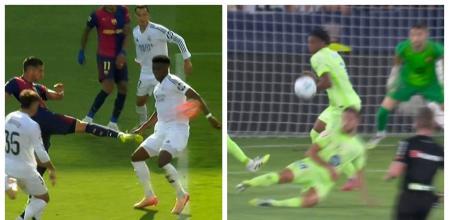 تفاوت آشکار تصمیم داور در بازی بارسلونا و لوانته و ال کلاسیکو