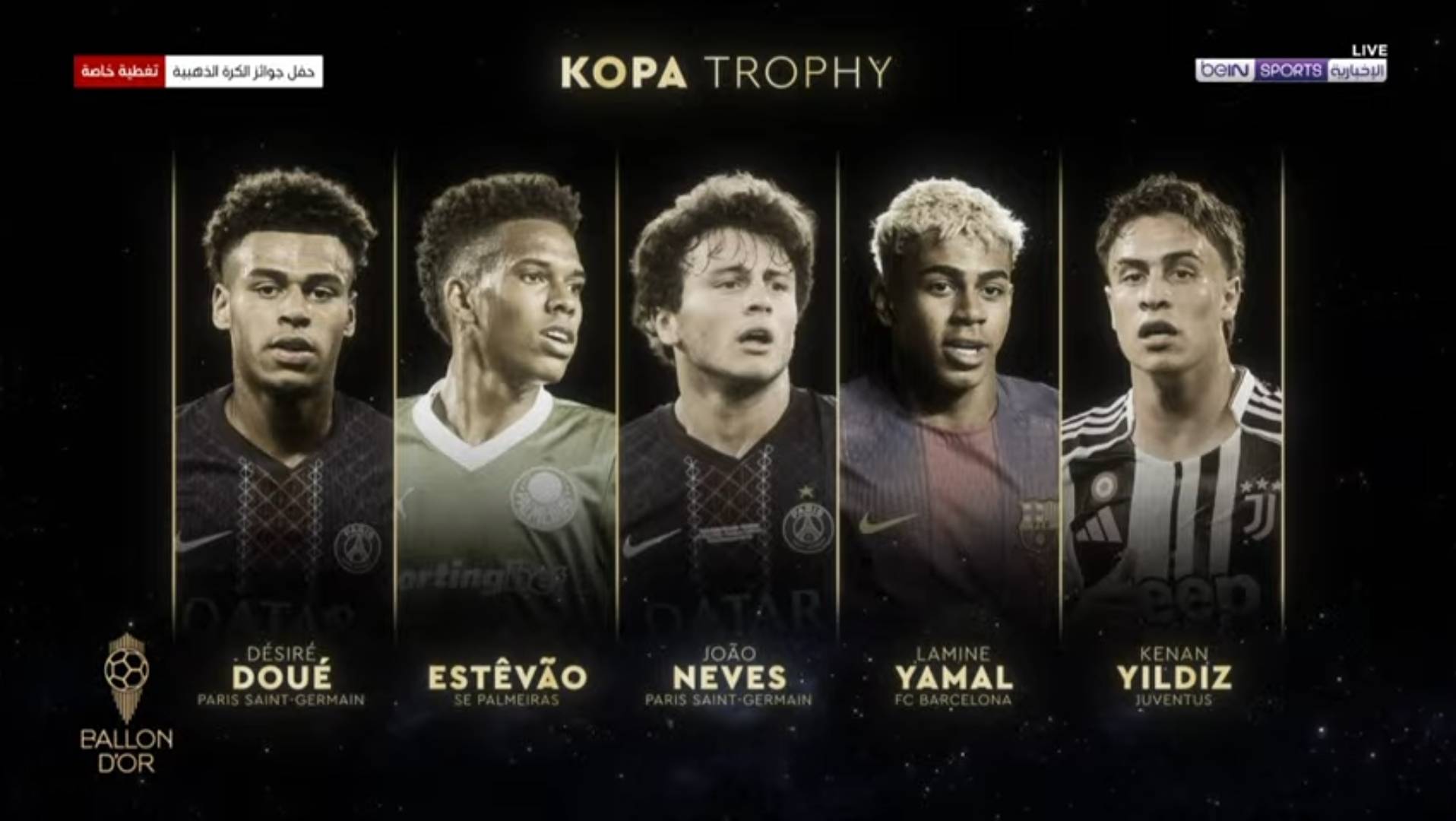 رنکینگ جایزه کوپا در توپ طلا