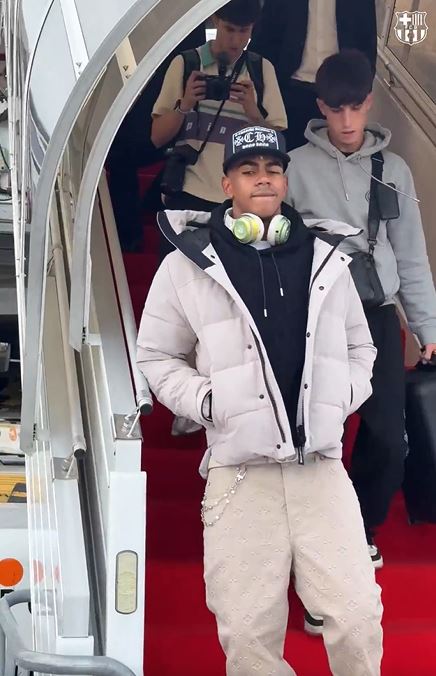 لامین یامال در مراسم توپ طلا