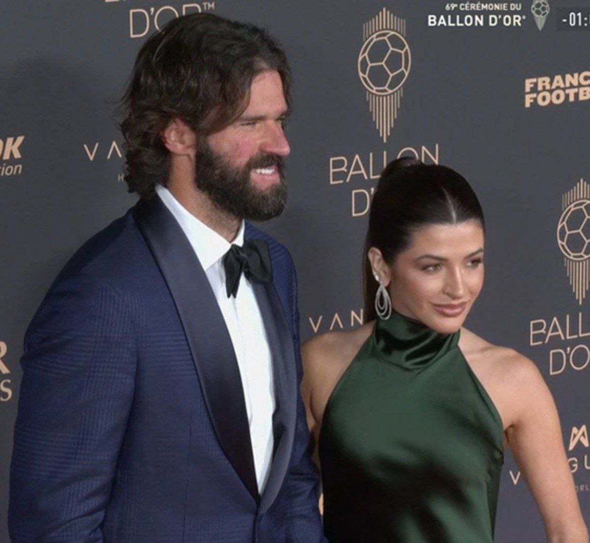 آلیسون و همسرش در مراسم توپ طلا