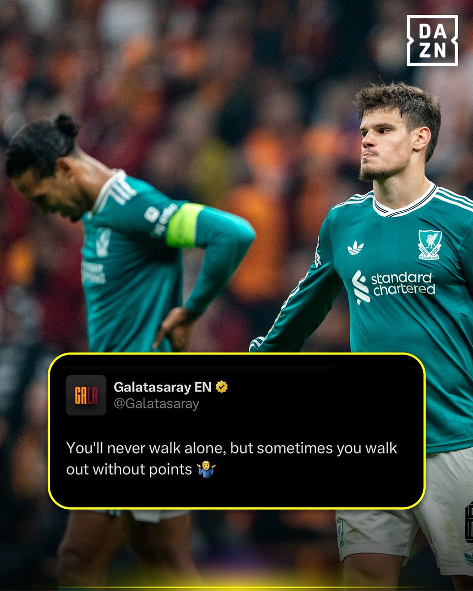 کری خوانی سال از طرف گالاتاسارای برای لیورپول 